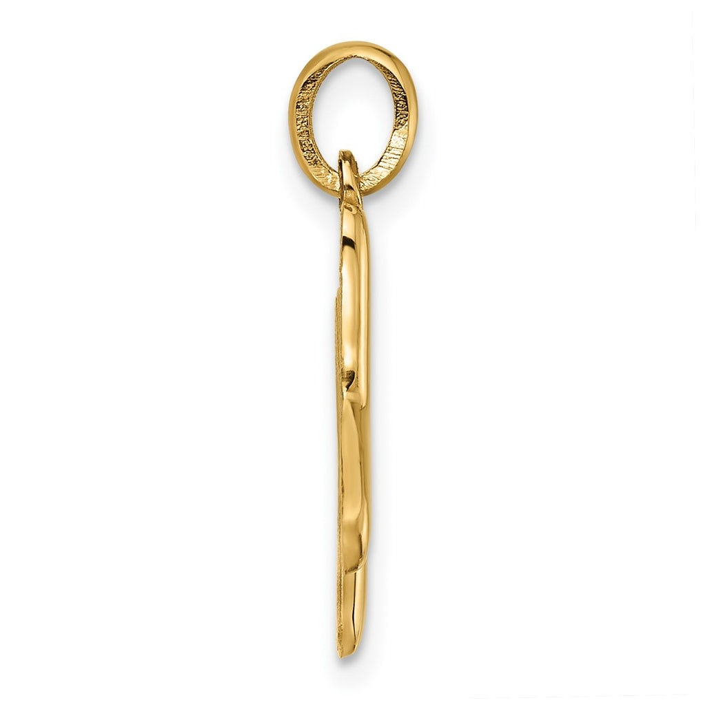14K Yellow Gold Fancy Letter Charm