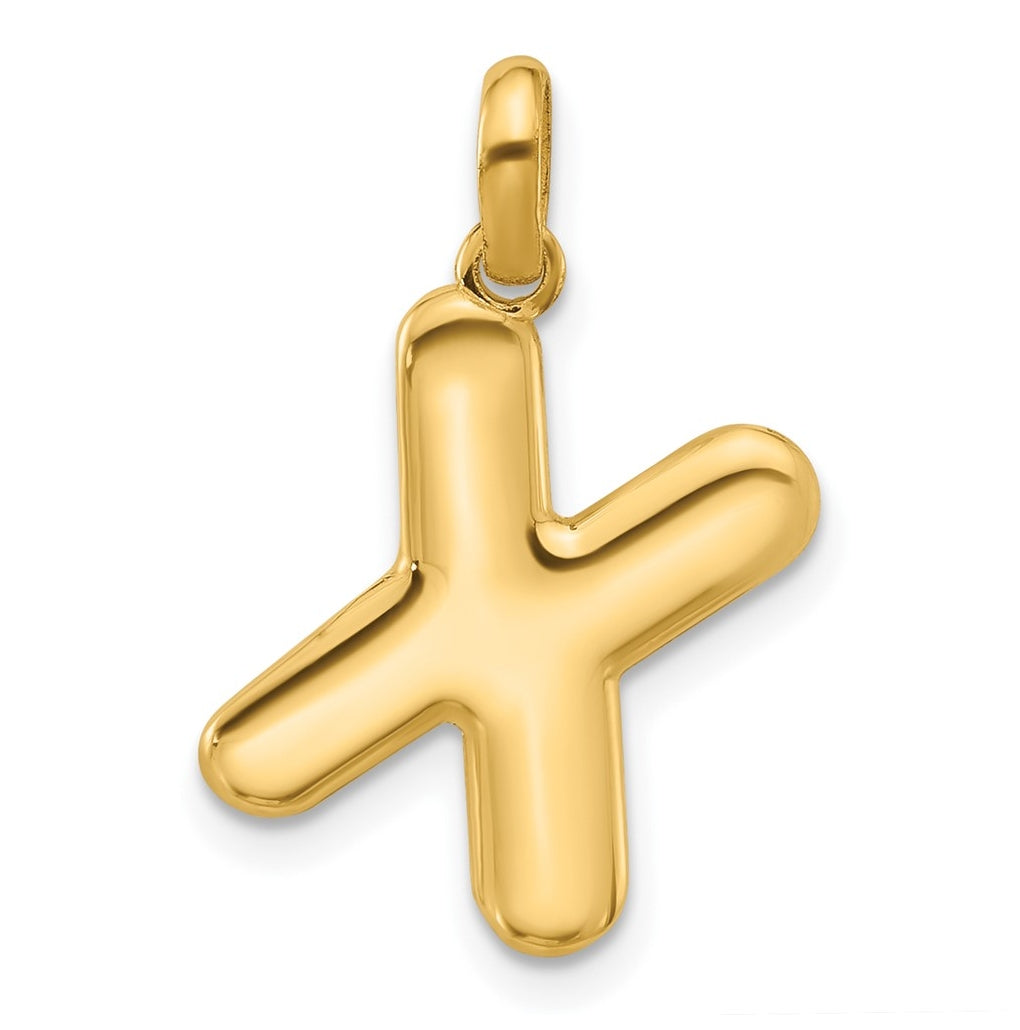 14K Yellow Gold Fancy Letter Charm