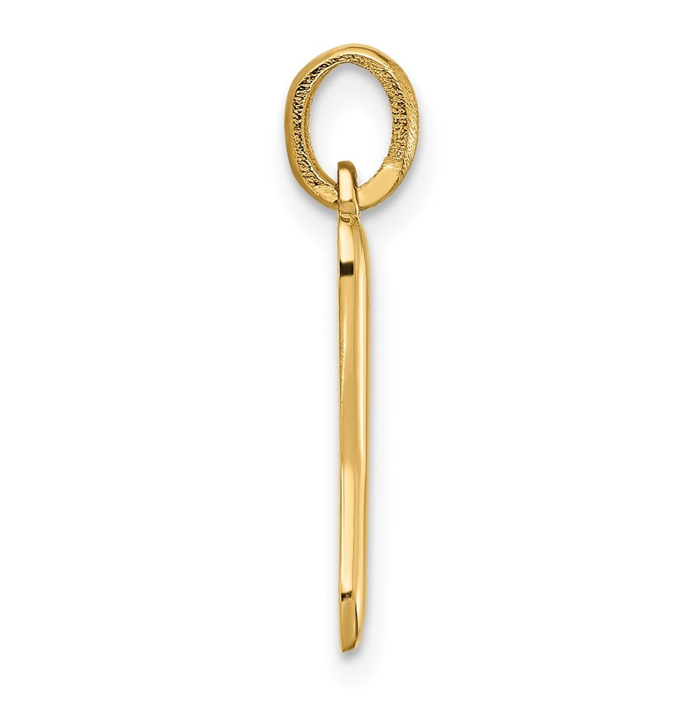 14K Yellow Gold Fancy Letter Charm