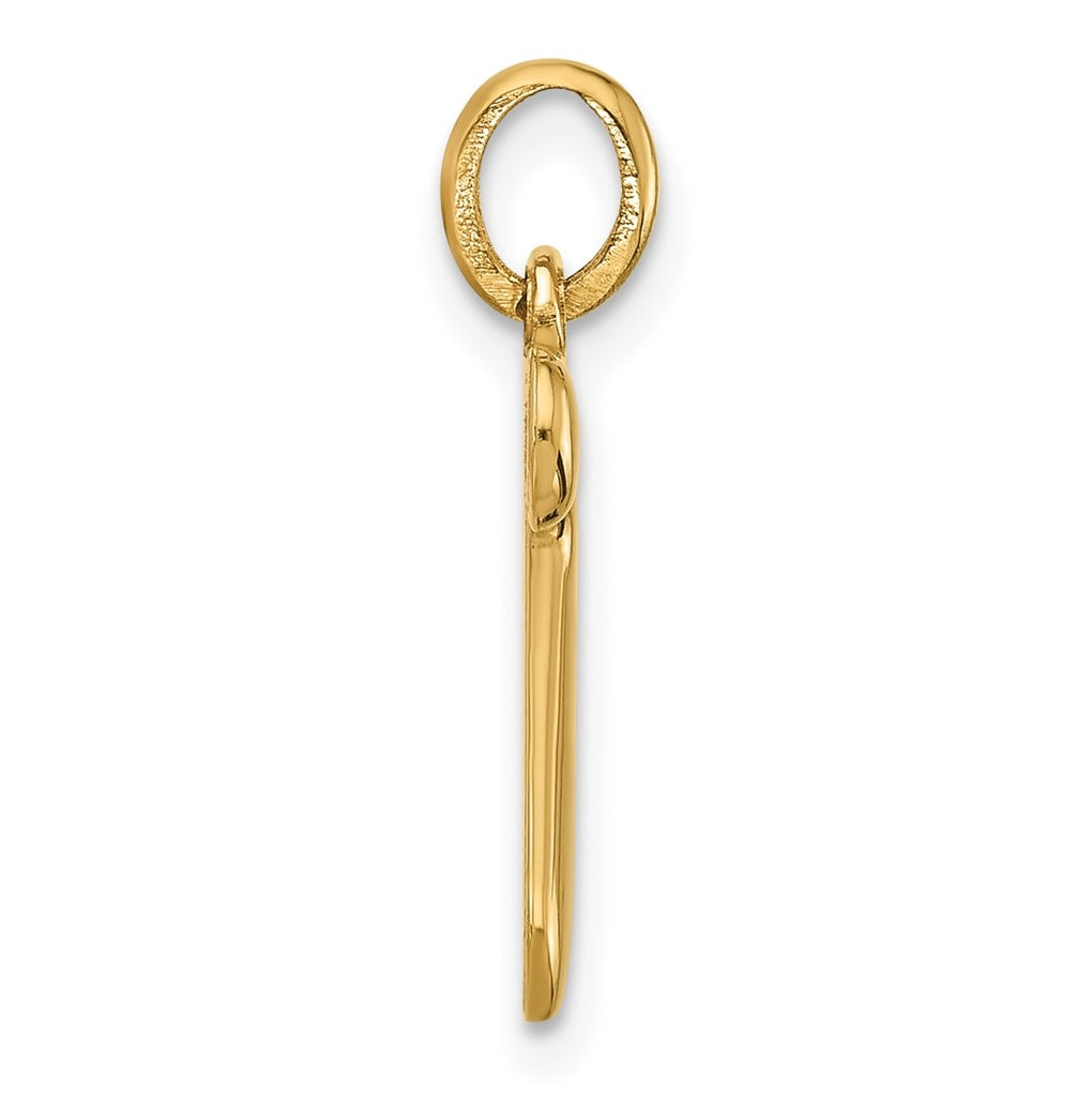 14K Yellow Gold Fancy Letter Charm