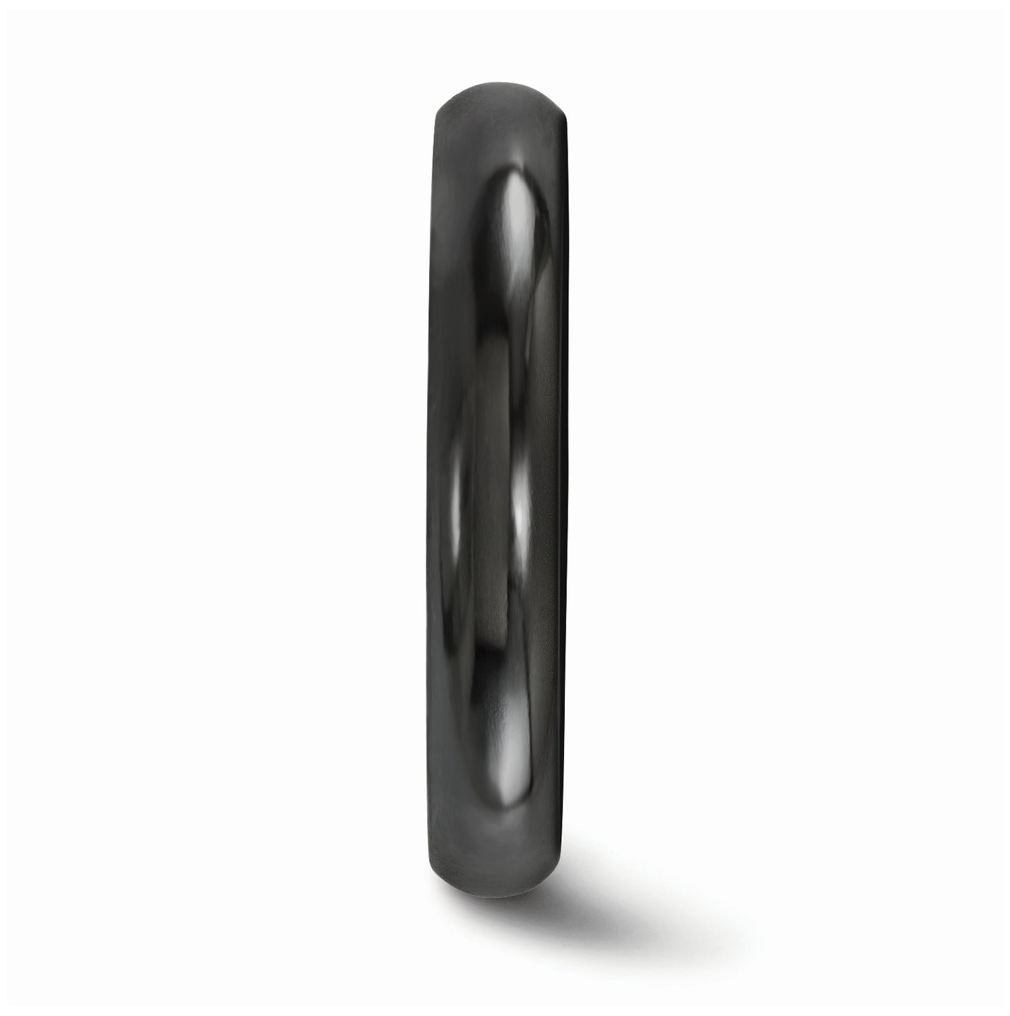 Edward Mirell Titanium Black Ti Polished Domed Band