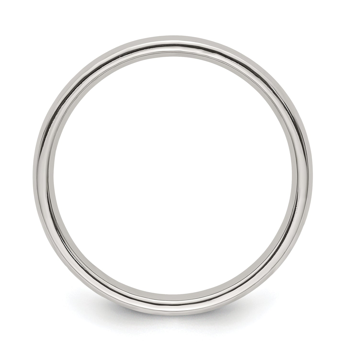 Edward Mirell Titanium Half Round 3mm Polished Band Size 11