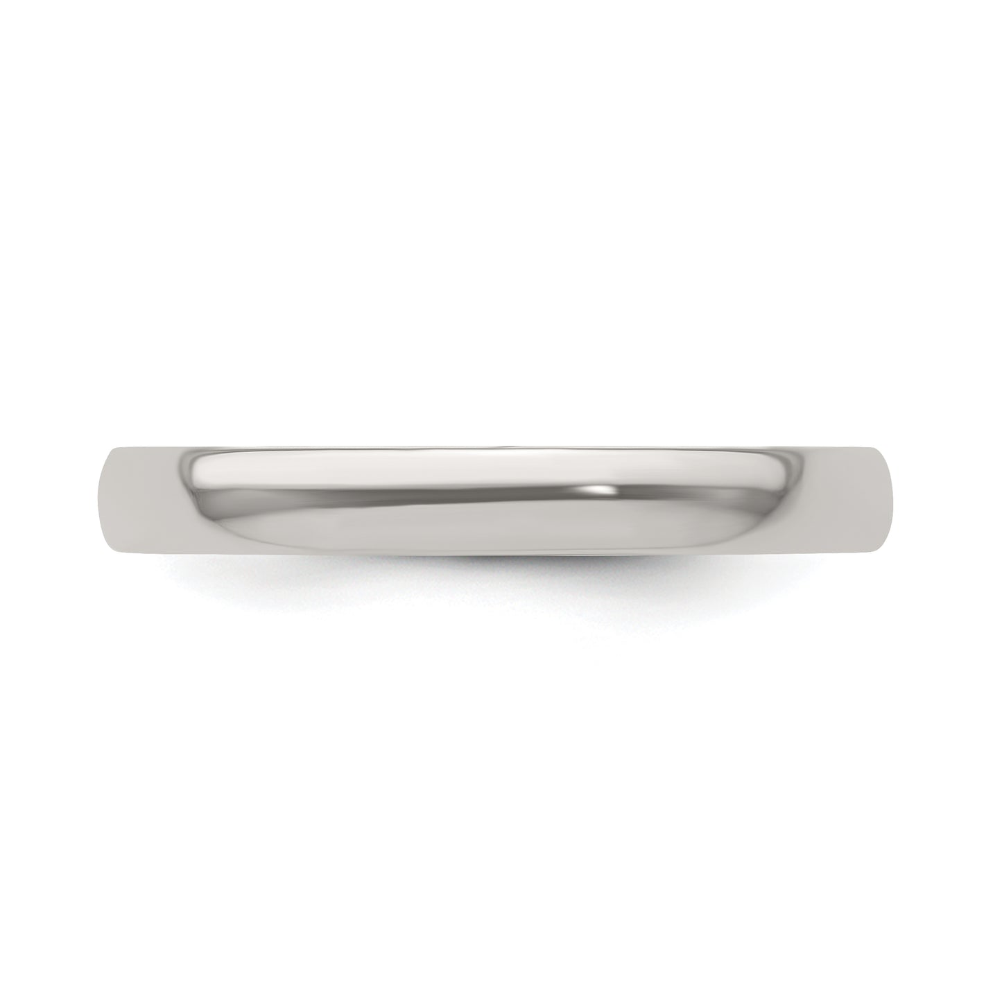Edward Mirell Titanium Half Round 3mm Polished Band Size 11