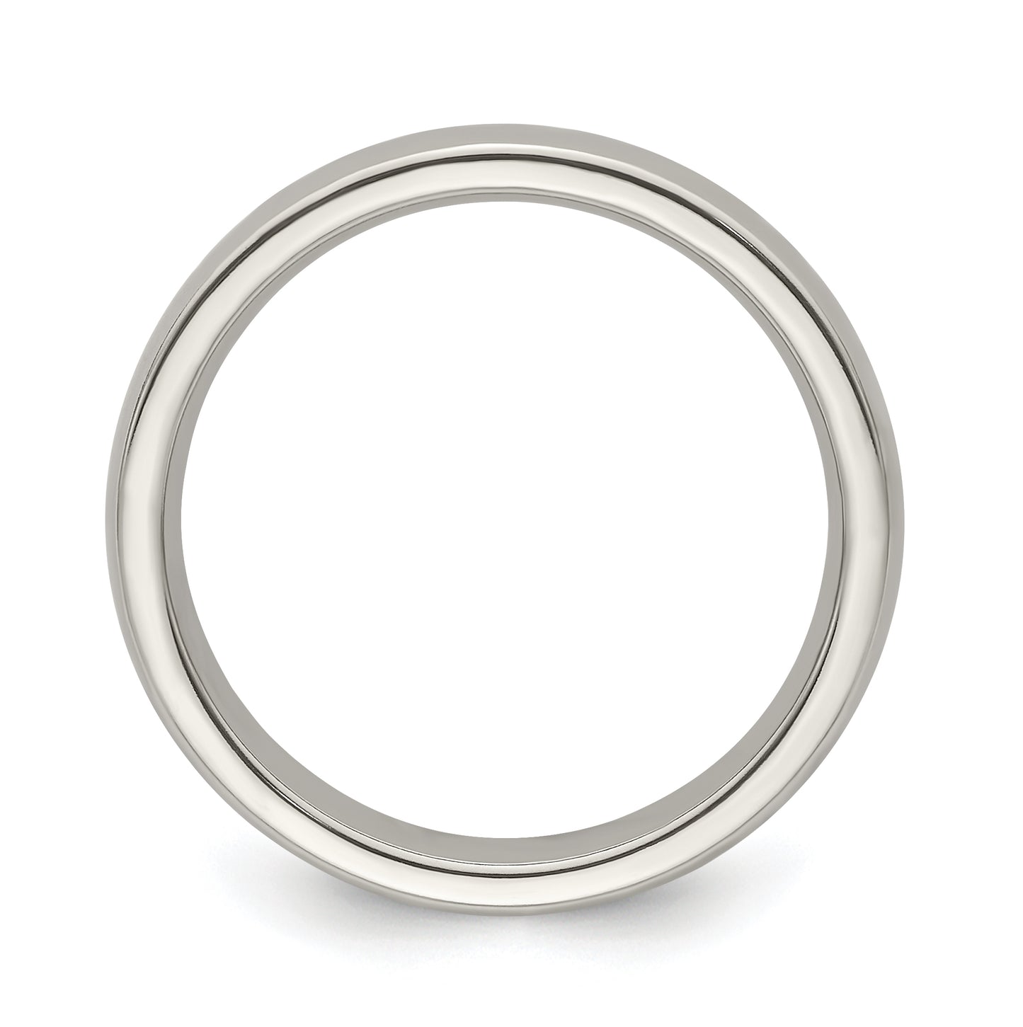 Edward Mirell Titanium Half Round 4mm Polished Band Size 11