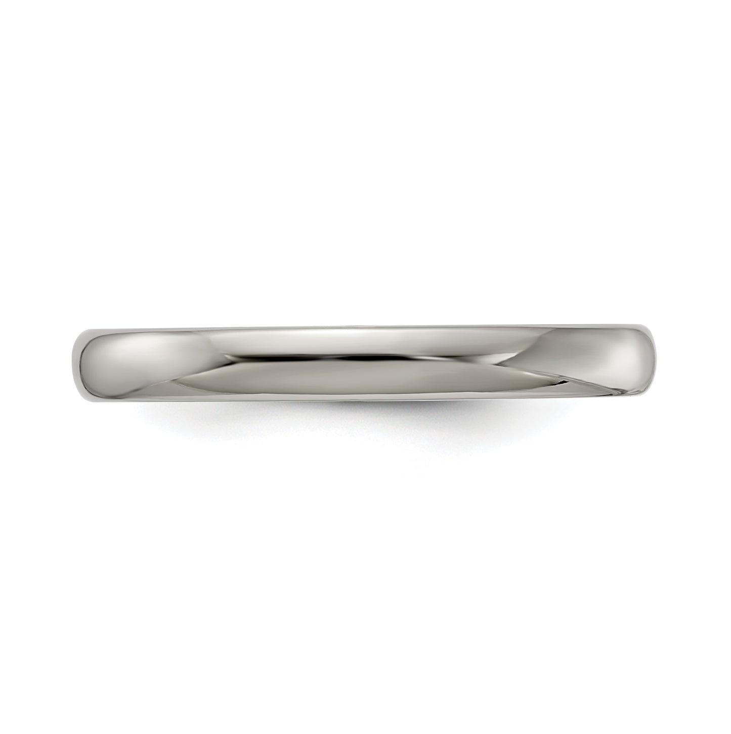 Edward Mirell Titanium Half Round 4mm Polished Band Size 11.5