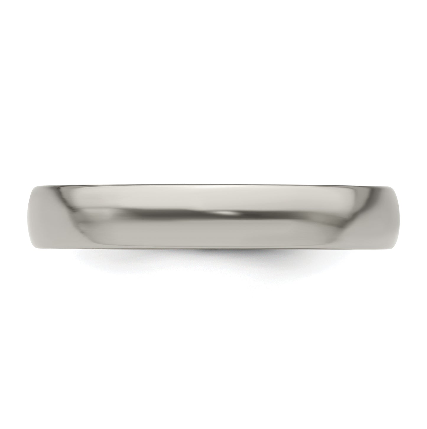Edward Mirell Titanium Half Round 4mm Polished Band Size 11.5