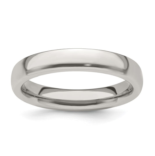 Edward Mirell Titanium Half Round 4mm Polished Band Size 10.5
