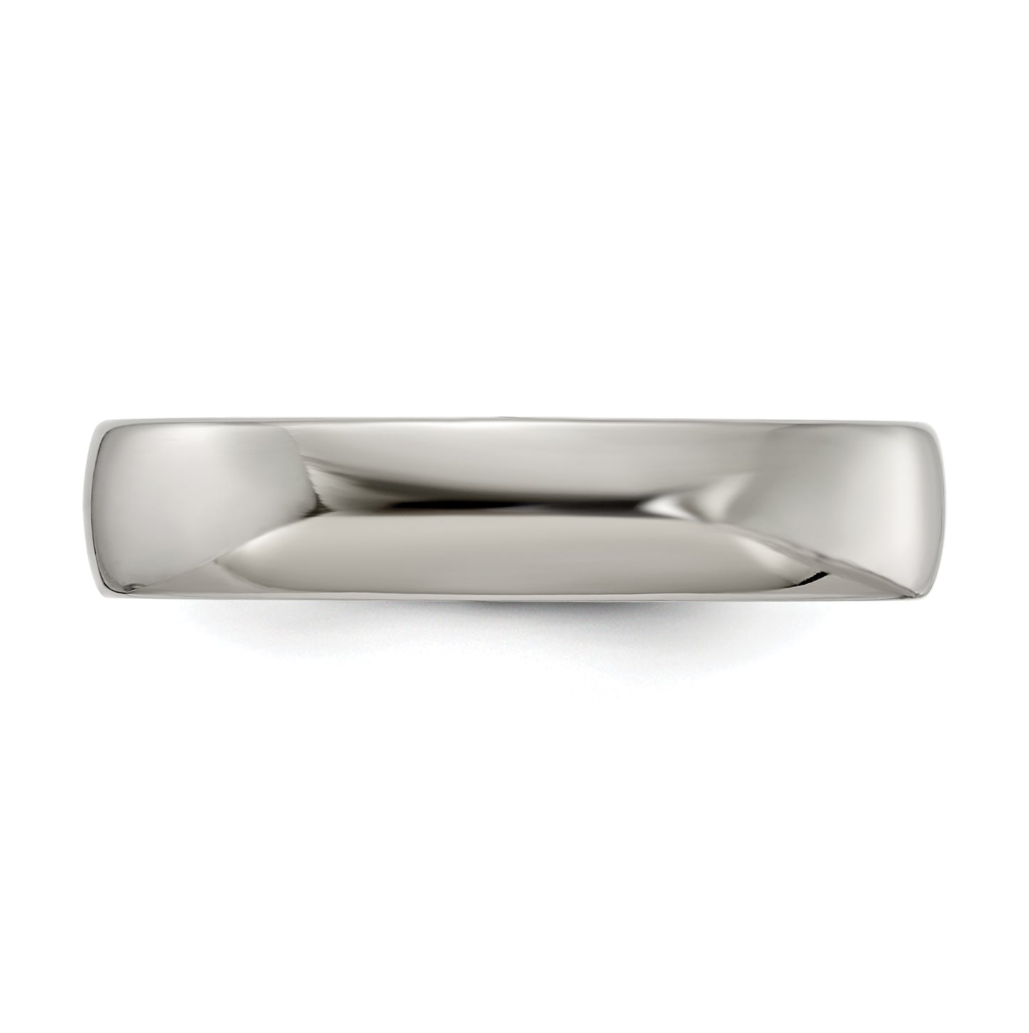 Edward Mirell Titanium Half Round 5mm Polished Band Size 8