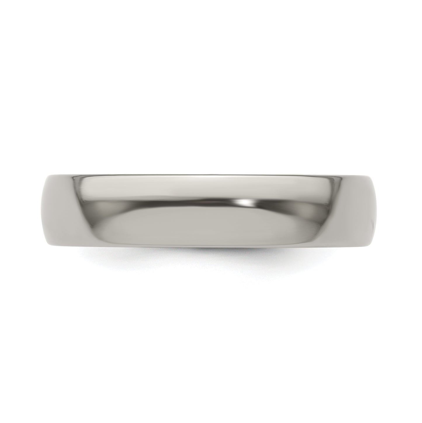 Edward Mirell Titanium Half Round 5mm Polished Band Size 9.5