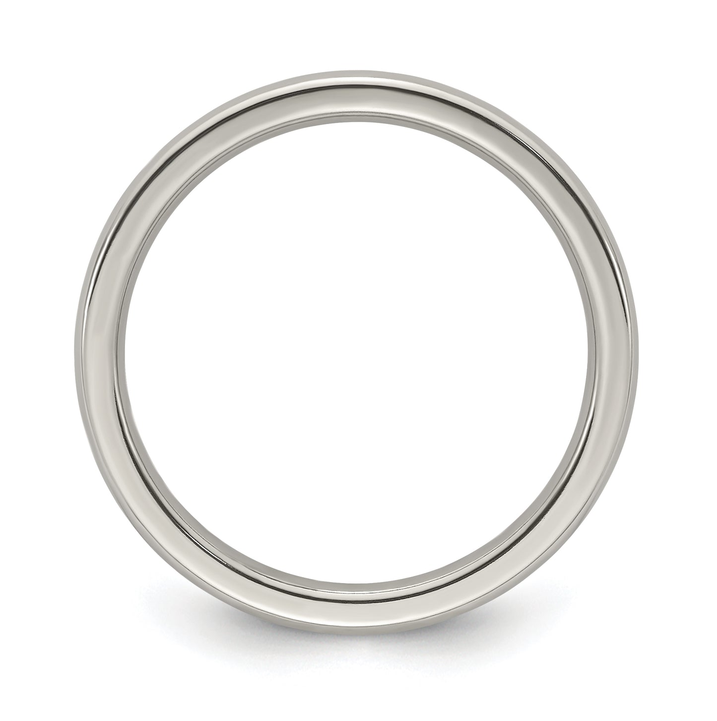 Edward Mirell Titanium Domed 6mm Polished Band, Size 7