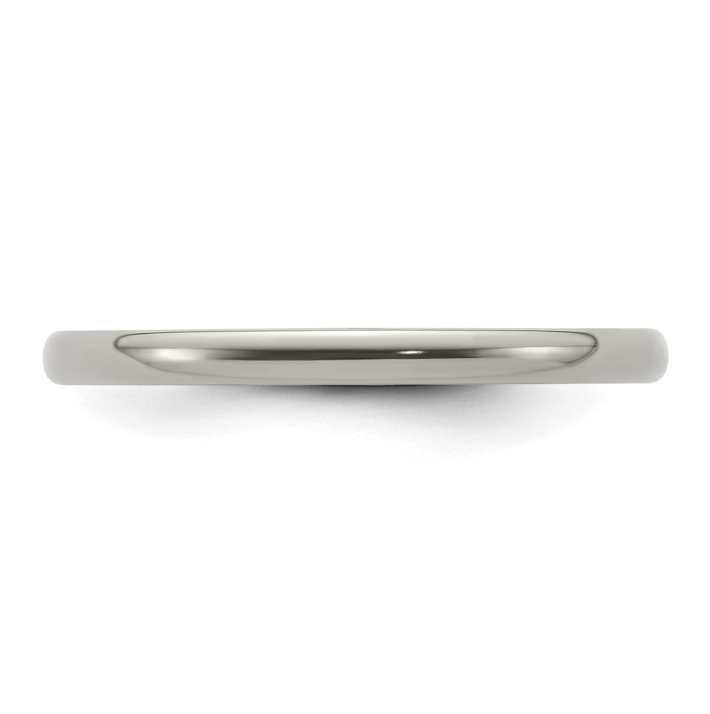 Edward Mirell Titanium Domed 6mm Polished Band, Size 7