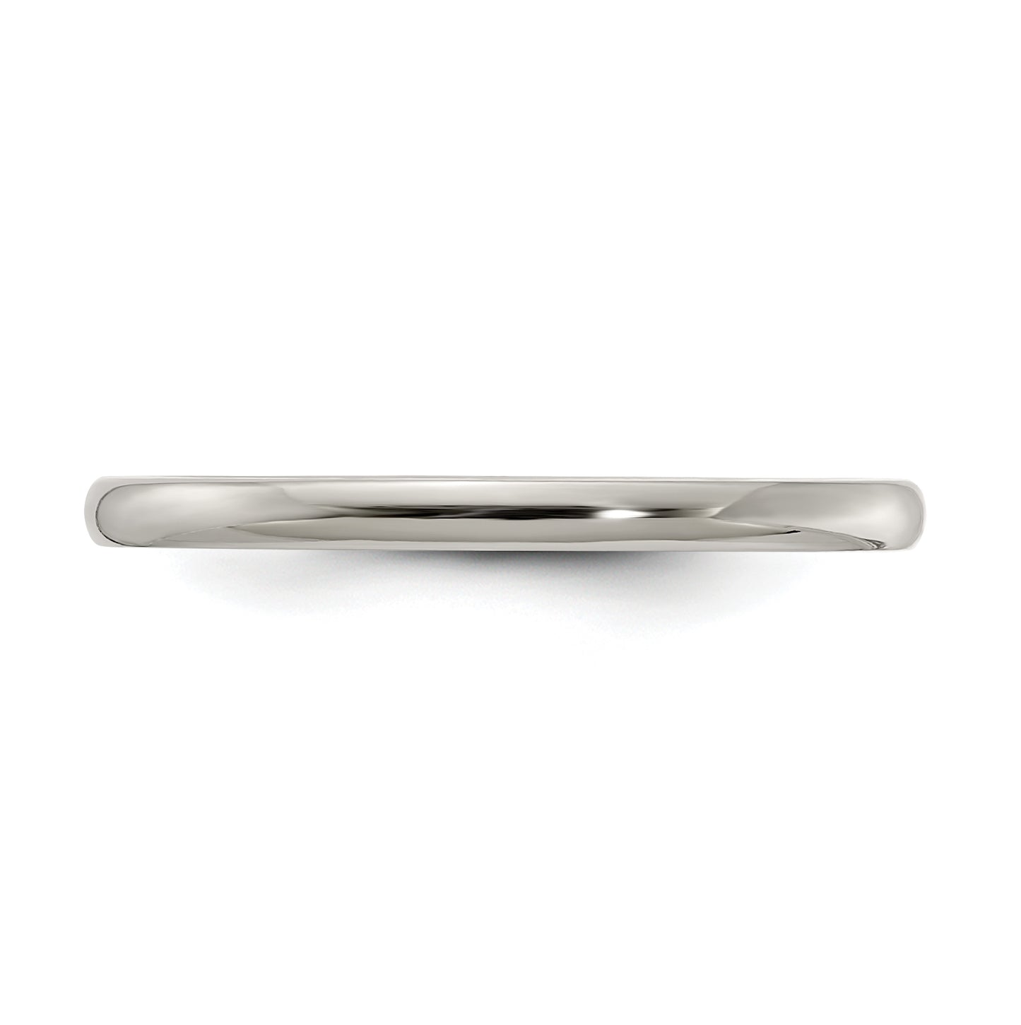 Edward Mirell Titanium Domed 2mm Polished Band Size 7