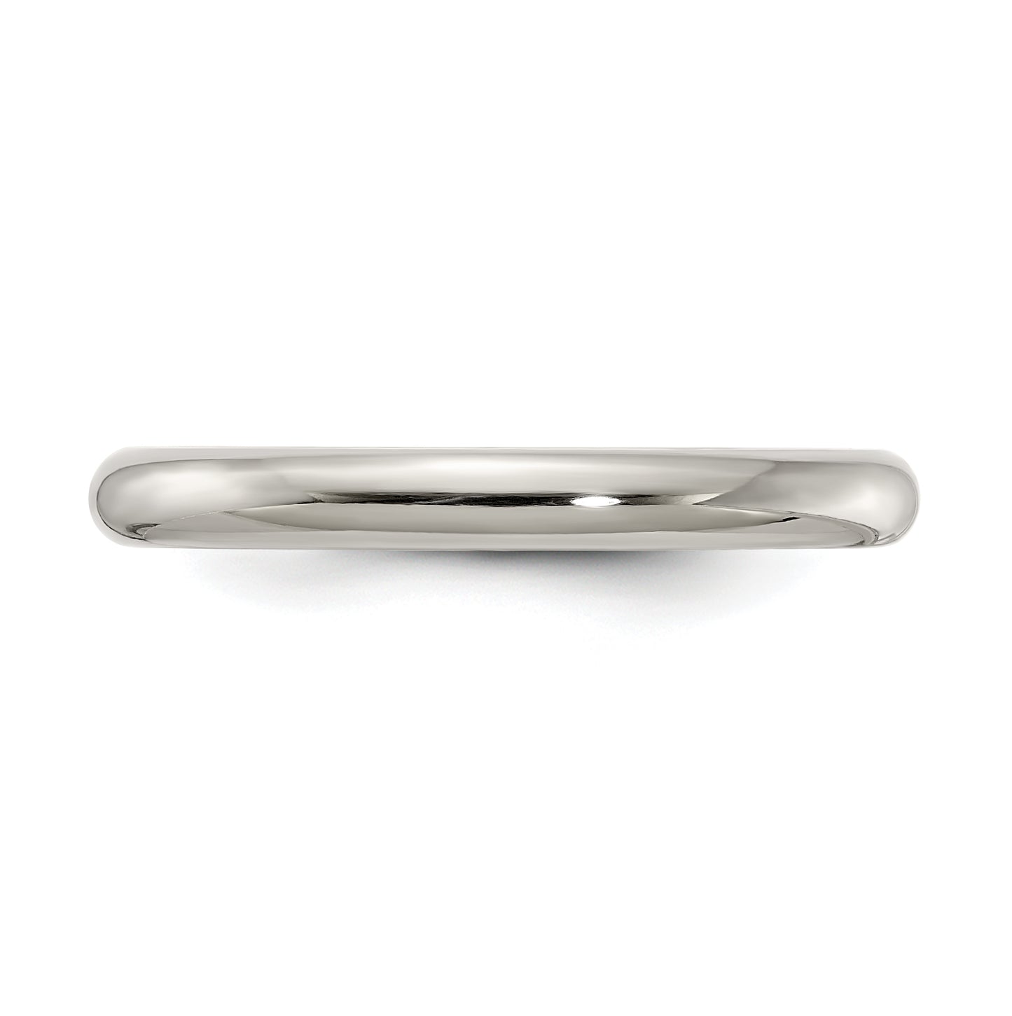 Edward Mirell Titanium Domed 3mm Polished Band Size 7.5