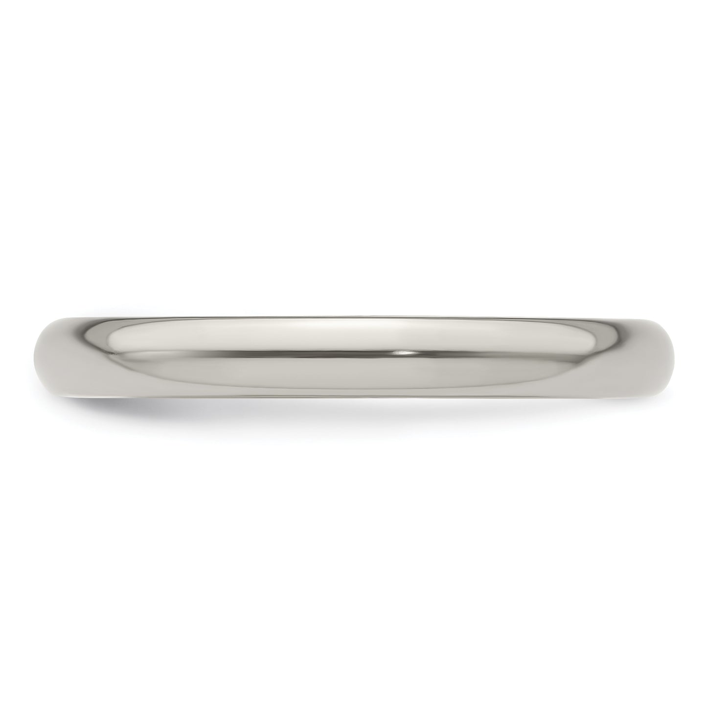 Edward Mirell Titanium Domed 3mm Polished Band Size 8.5