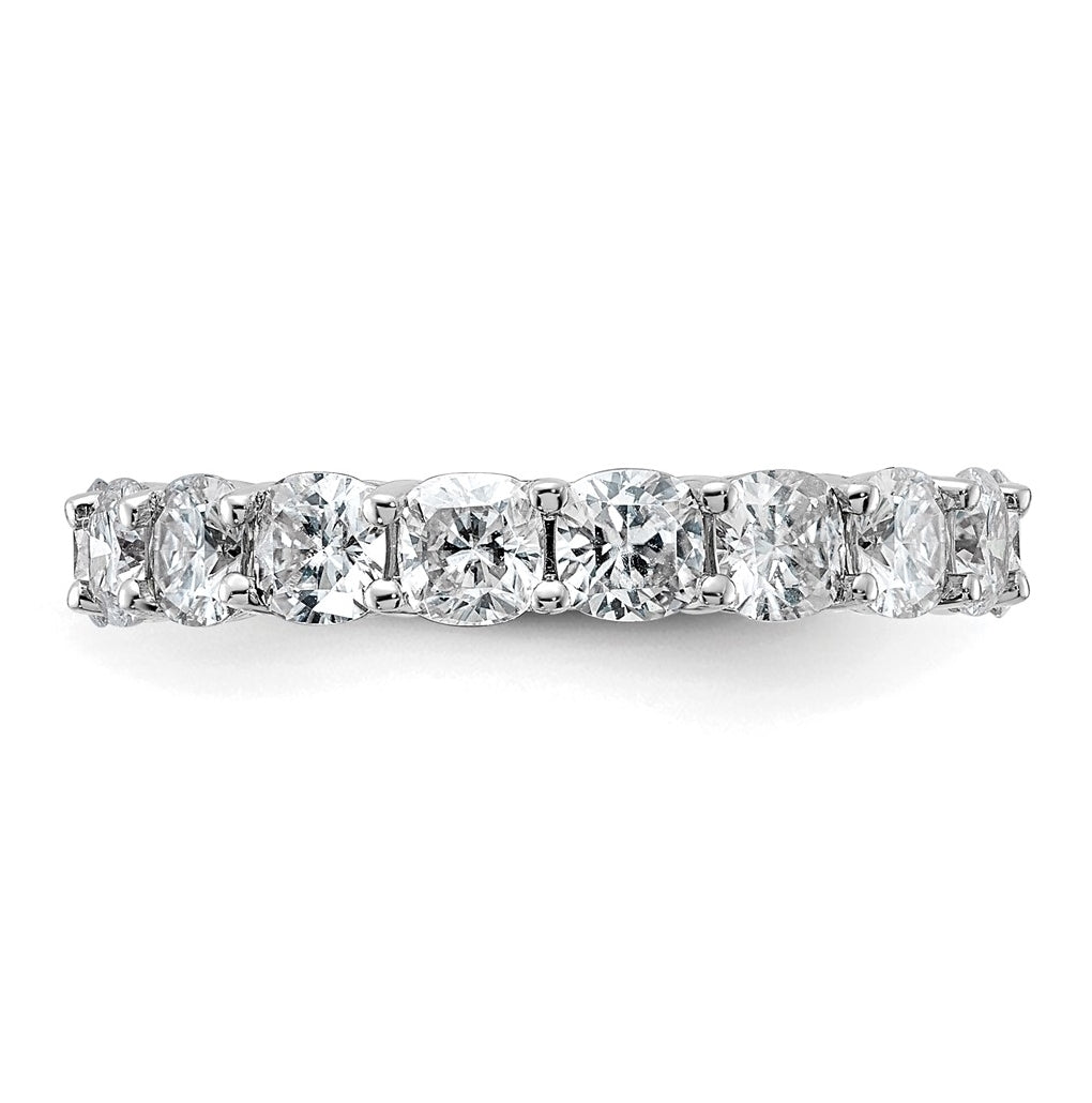 14K Yellow Or White Gold Lab Grown Diamond VS/SI+ G+ Cushion Complete Eternity Band