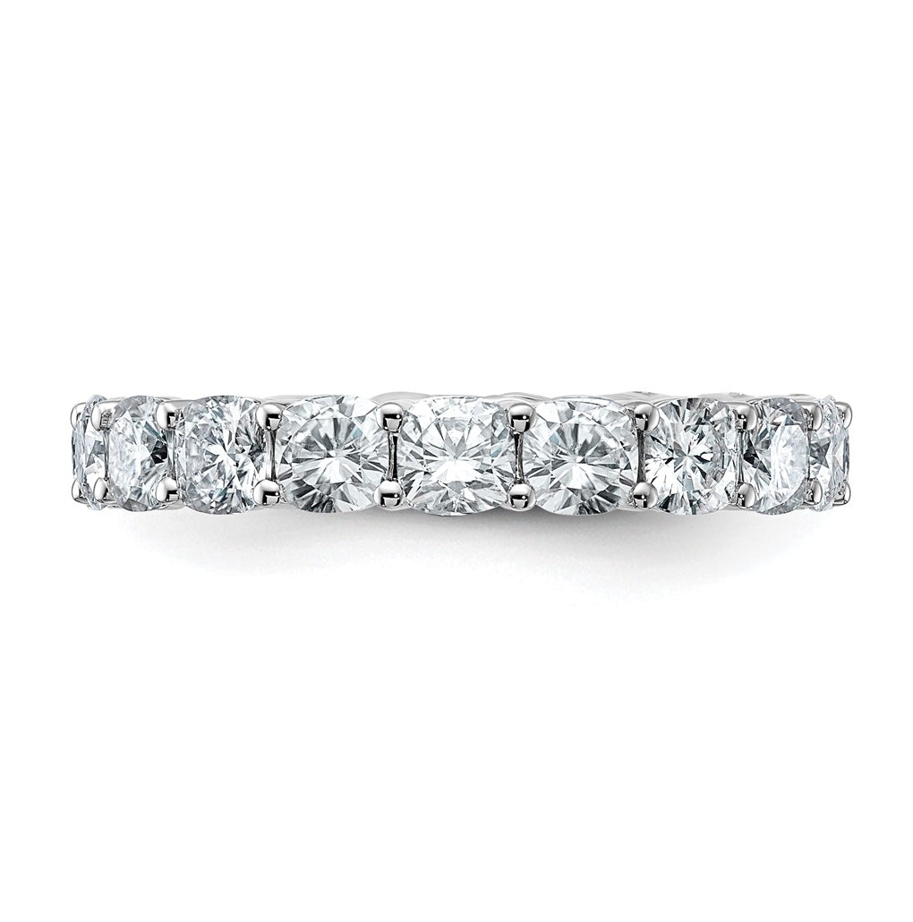 14K Yellow Or White Gold Lab Grown Diamond VS/SI+ G+ Cushion Complete Eternity Band