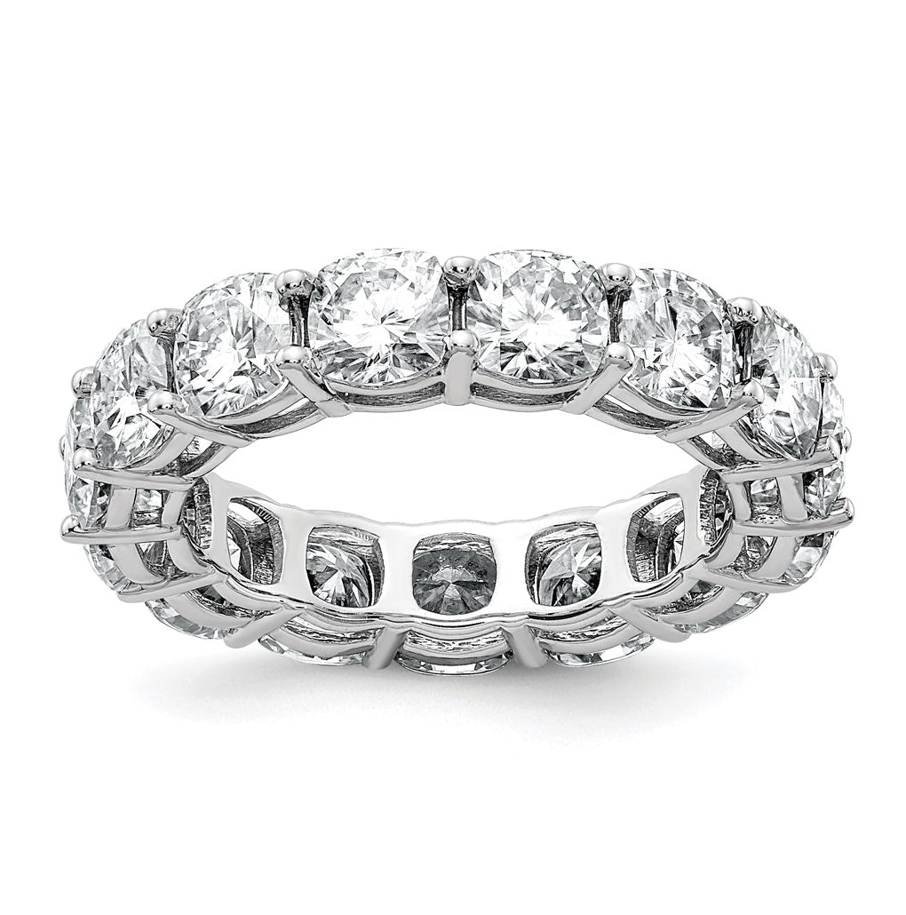 14K Yellow Or White Gold Lab Grown Diamond VS/SI+ G+ Cushion Complete Eternity Band