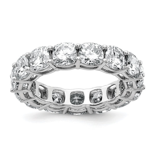 14K Yellow Or White Gold Lab Grown Diamond VS/SI+ G+ Cushion Complete Eternity Band