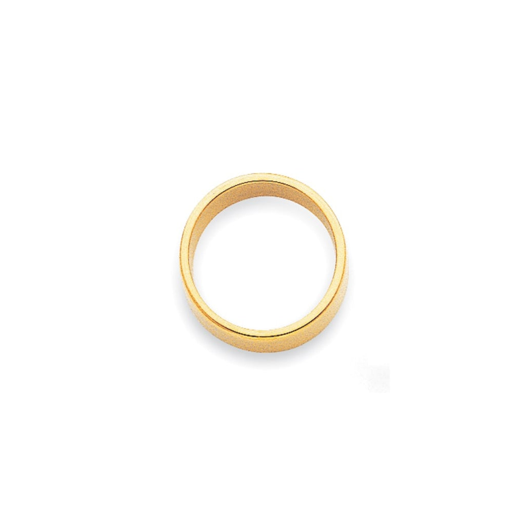 14k Yellow Or White Or Rose Gold Lightweight Flat Wedding Band