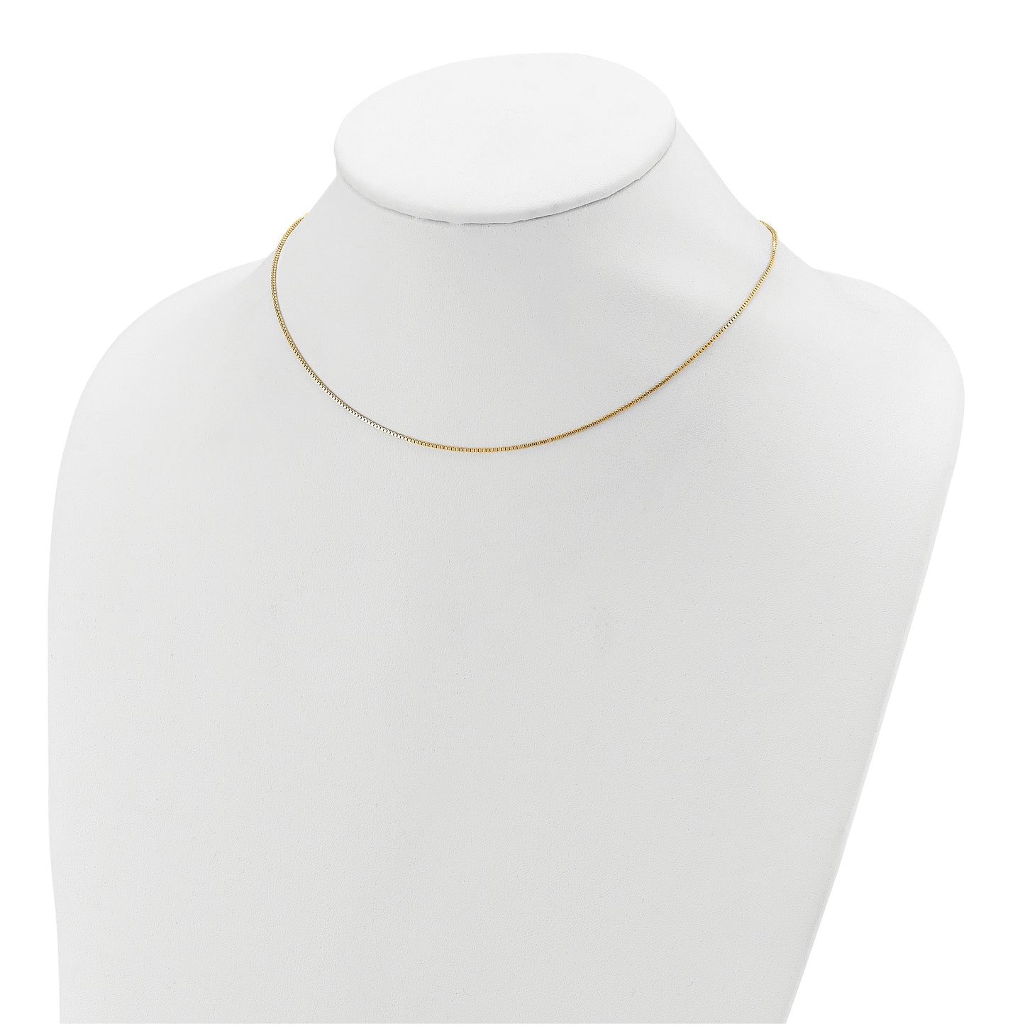 Sterling SIlver Or Rose Gold Plated Box 1in+1in Adjustable Chain