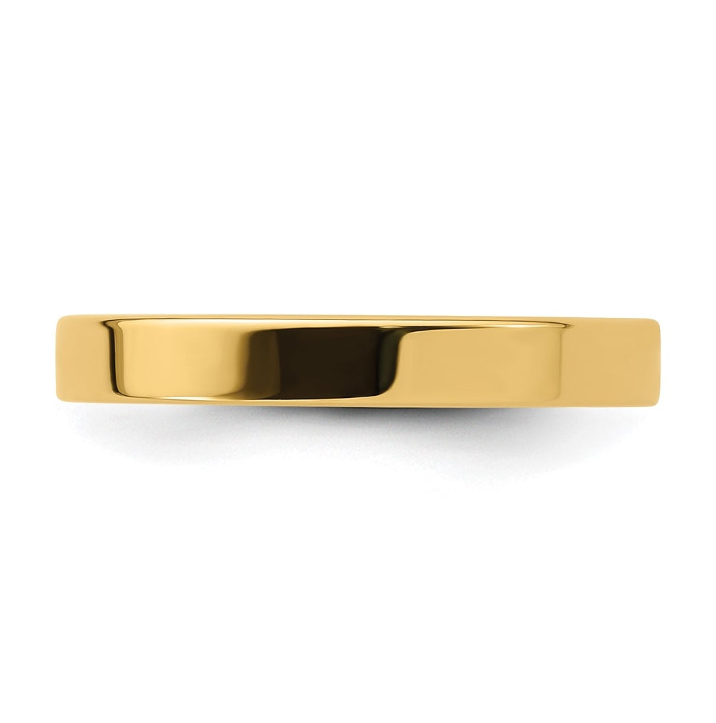 14K Yellow Or White Gold Standard Weight Flat Comfort Fit Wedding Band
