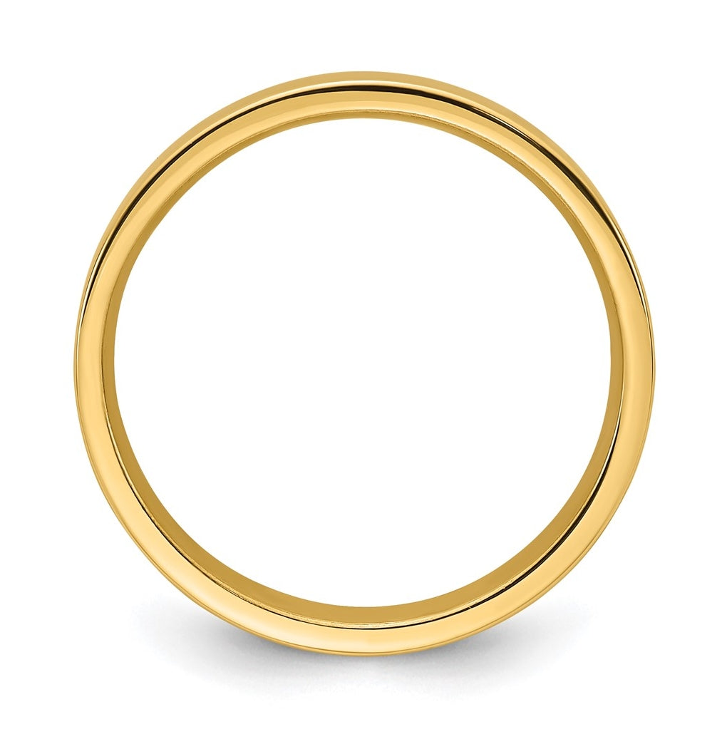 14K Yellow Or White Gold Standard Weight Flat Comfort Fit Wedding Band