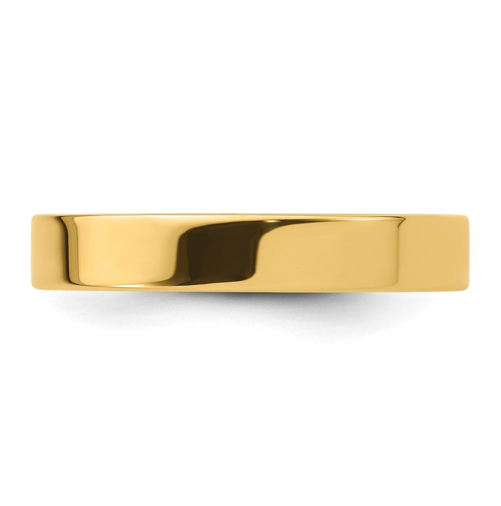 14K Yellow Or White Gold Standard Weight Flat Comfort Fit Wedding Band