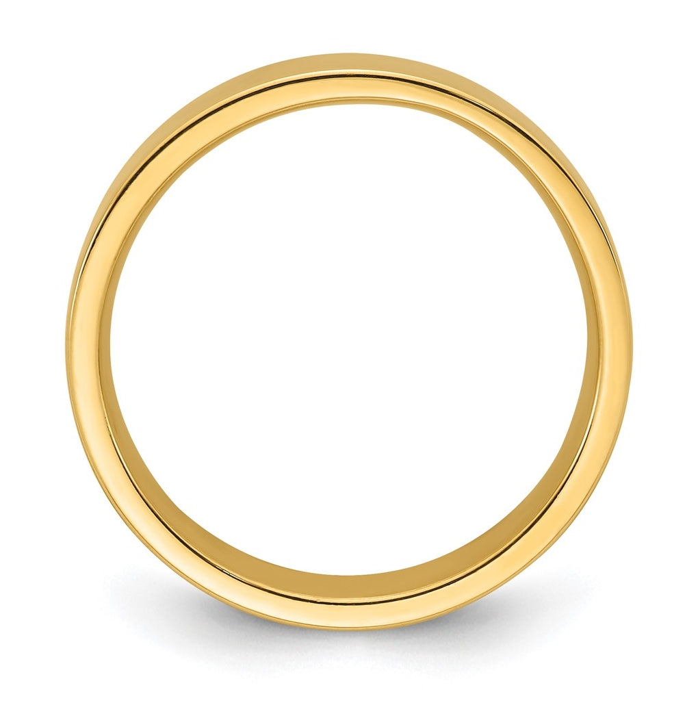 14K Yellow Or White Gold Standard Weight Flat Comfort Fit Wedding Band