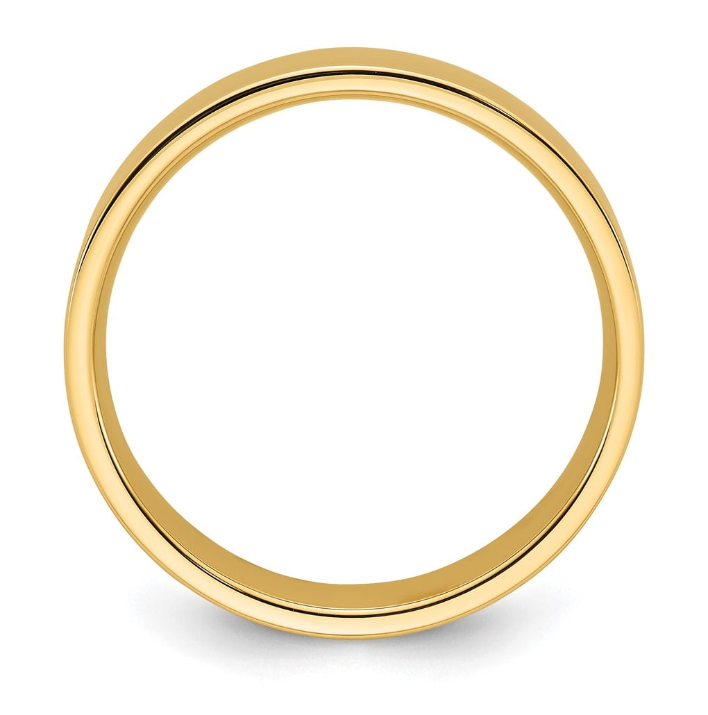 14K Yellow Or White Gold Standard Weight Flat Comfort Fit Wedding Band