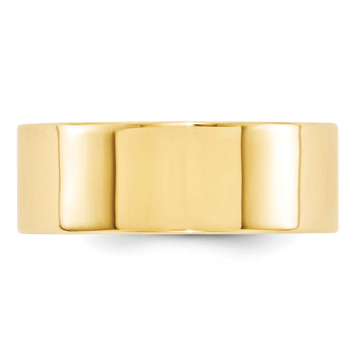 14K Yellow Or White Gold Standard Weight Flat Comfort Fit Wedding Band