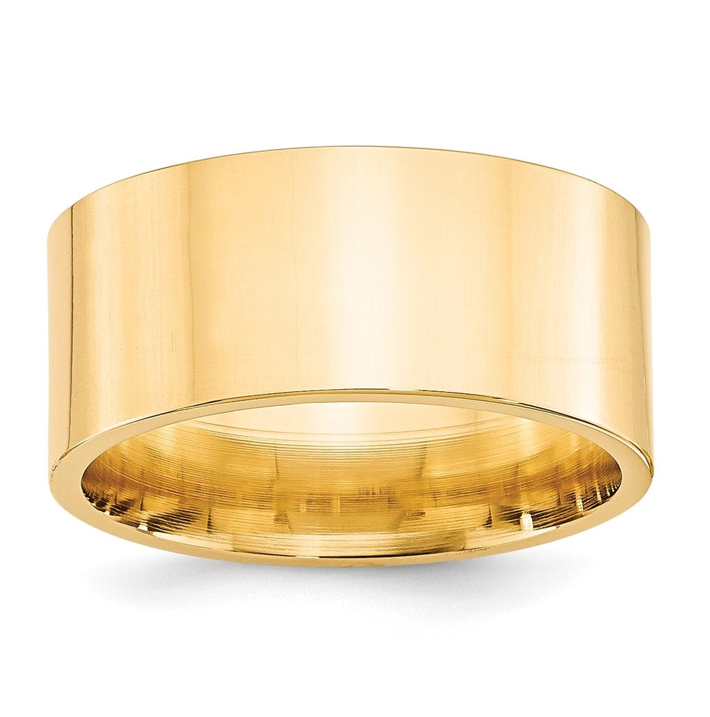 14K Yellow Or White Gold Standard Weight Flat Comfort Fit Wedding Band