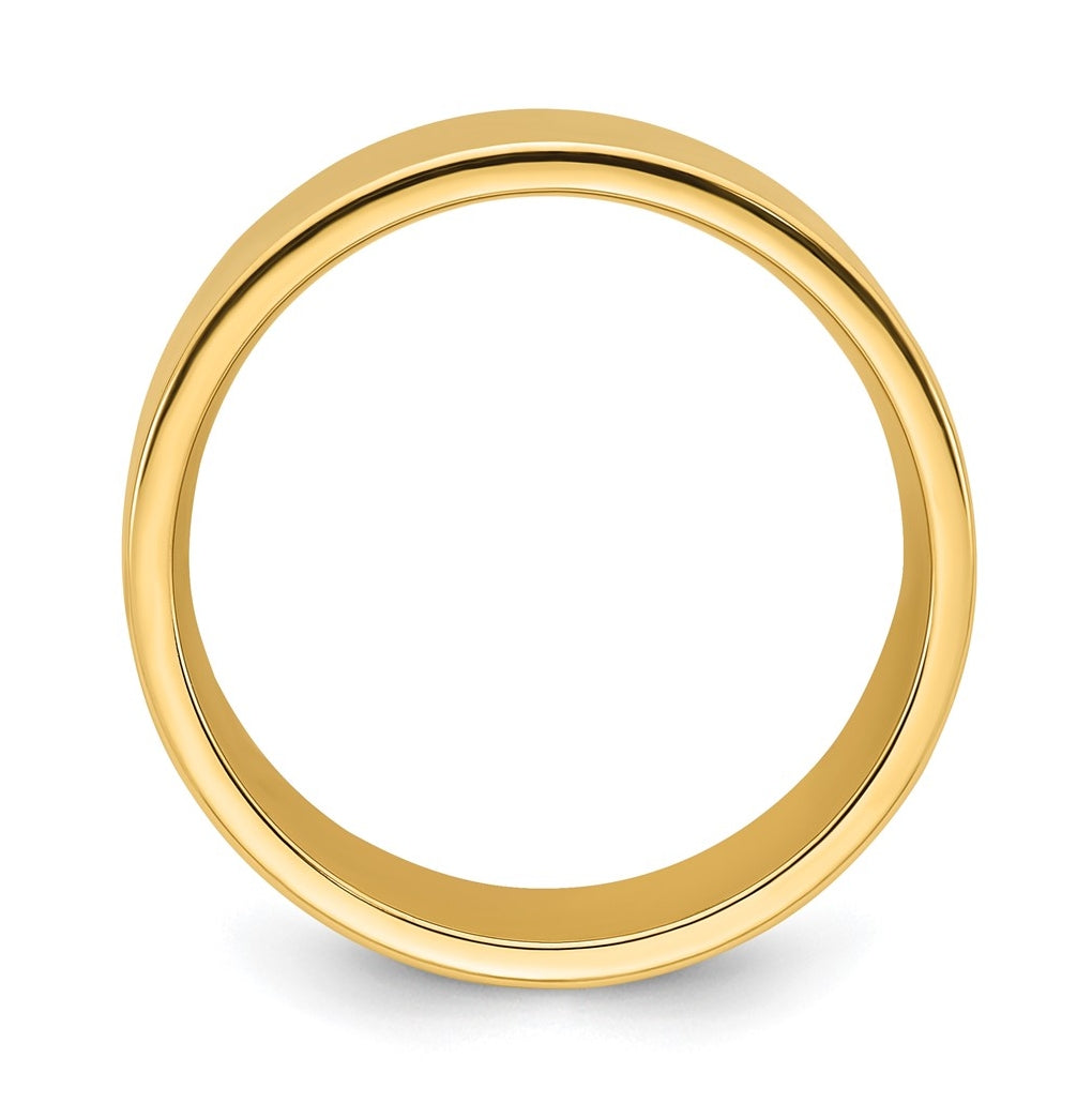 14K Yellow Or White Gold Standard Weight Flat Comfort Fit Wedding Band