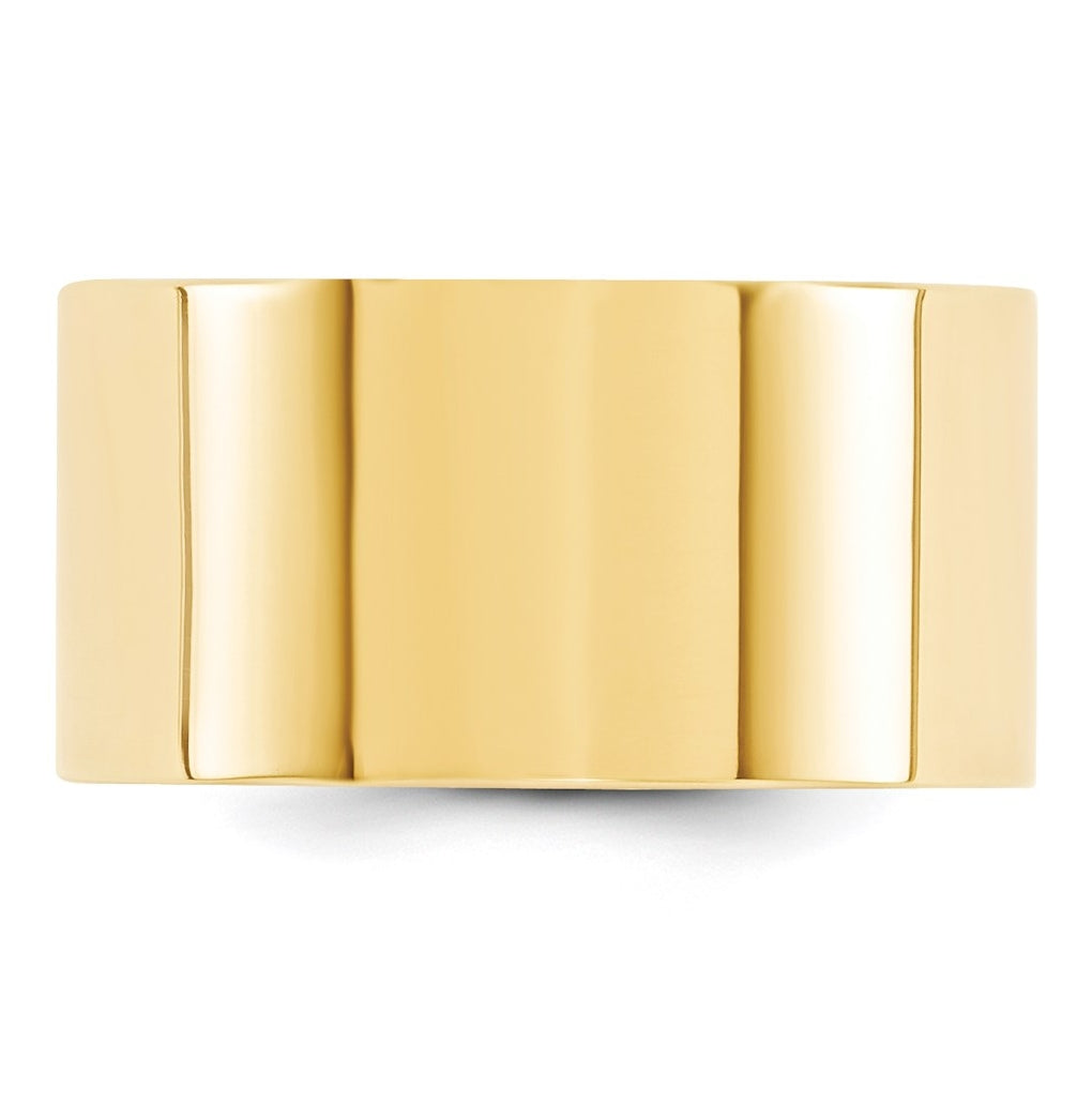 14K Yellow Or White Gold Standard Weight Flat Comfort Fit Wedding Band