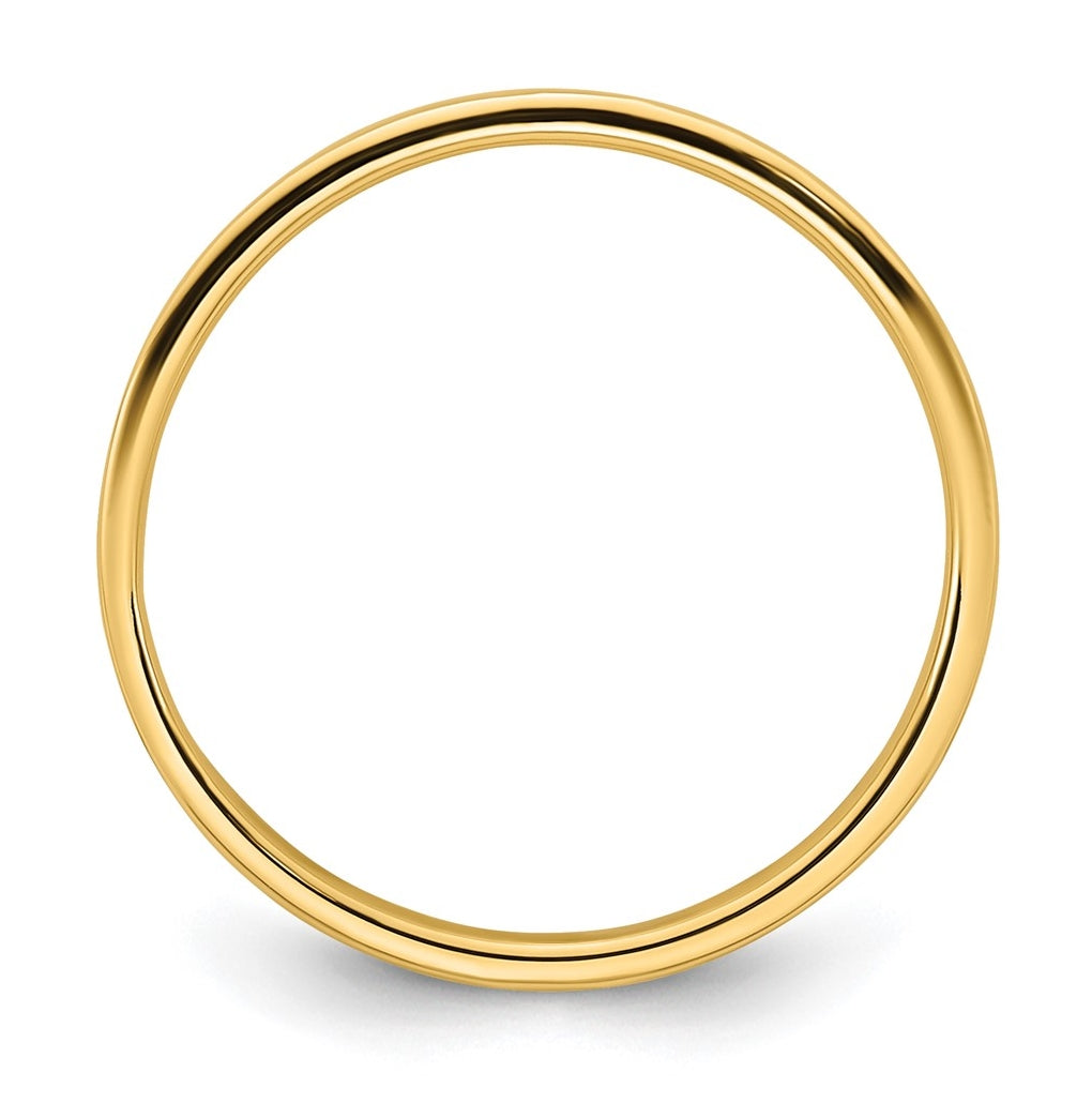 14k Yellow Or White Or Rose Gold Lightweight Flat Wedding Band
