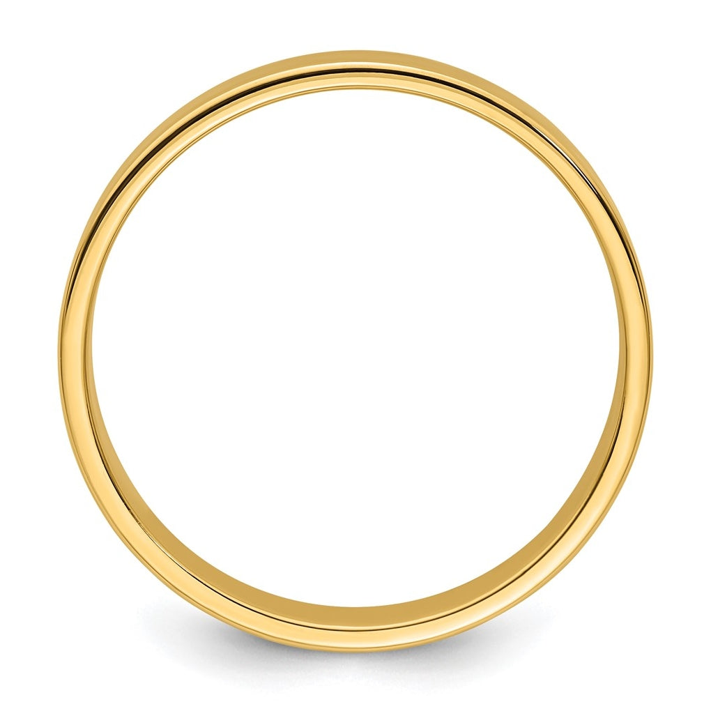 14k Yellow Or White Or Rose Gold Lightweight Flat Wedding Band