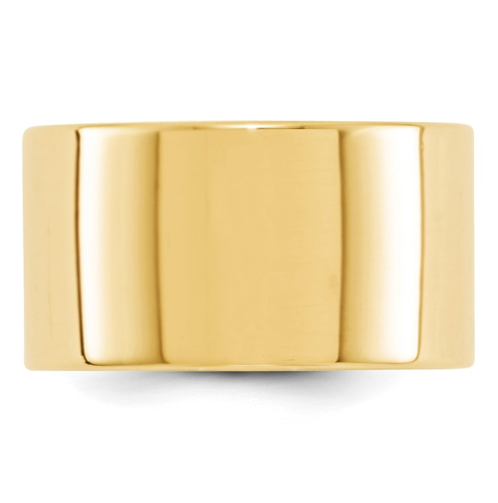 14k Yellow Or White Or Rose Gold Lightweight Flat Wedding Band