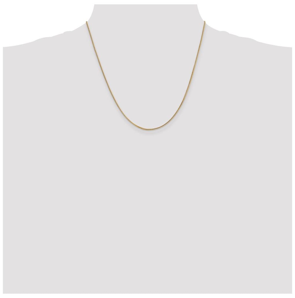 14K Yellow Gold .9mm Franco Chain – Elegant Jewelry Gift for Birthday, Anniversary, Engagement, Wedding