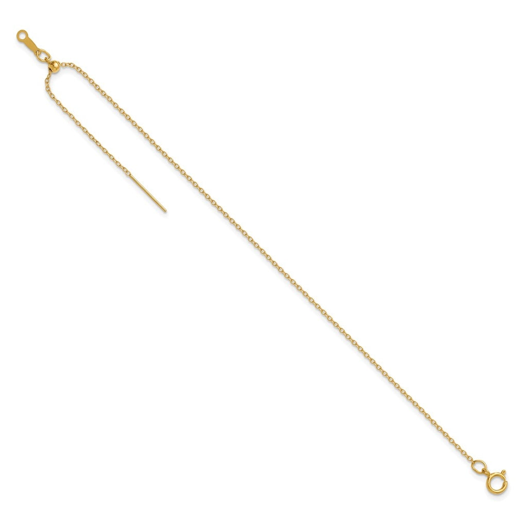 1/20 14K Gold Filled 1.15mm Adjusable Add-a-Bead Cable 8in Bracelet