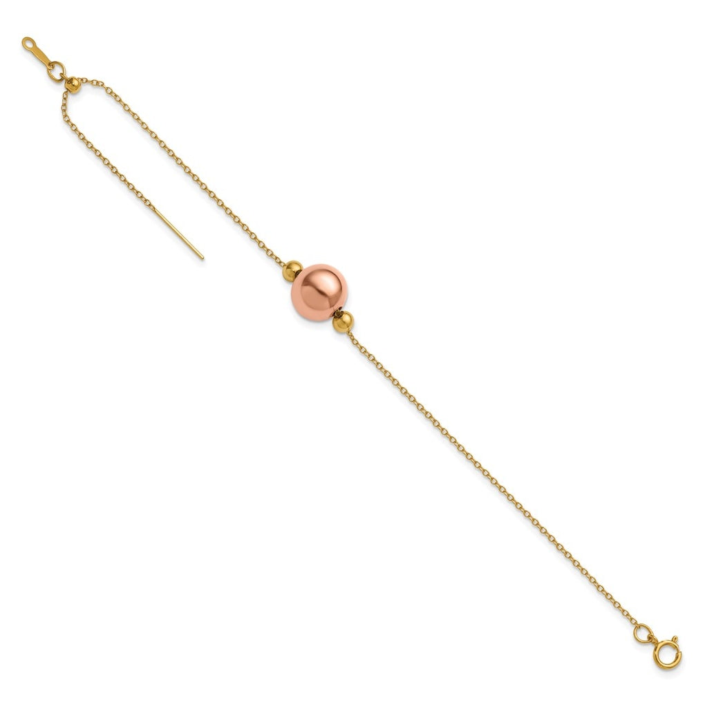 1/20 14K Gold Filled 1.15mm Adjusable Add-a-Bead Cable 8in Bracelet