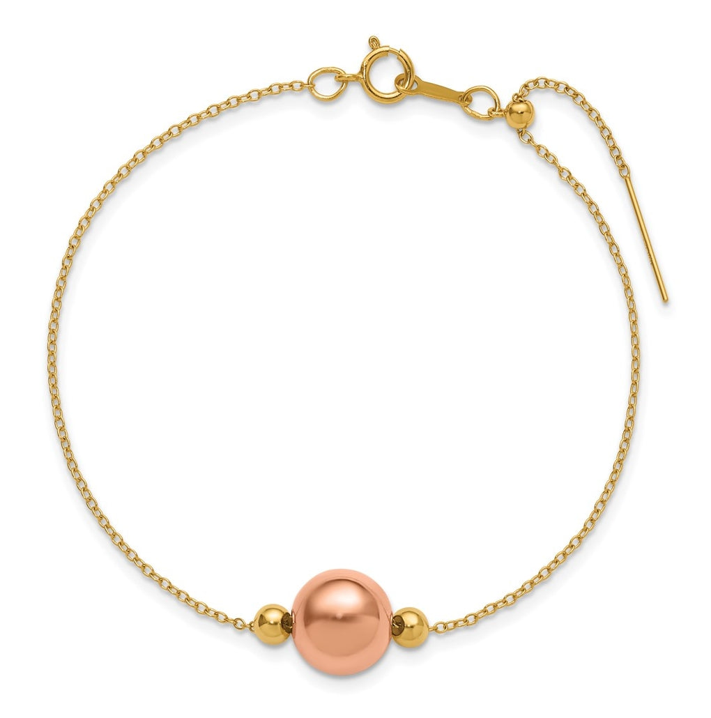 1/20 14K Gold Filled 1.15mm Adjusable Add-a-Bead Cable 8in Bracelet