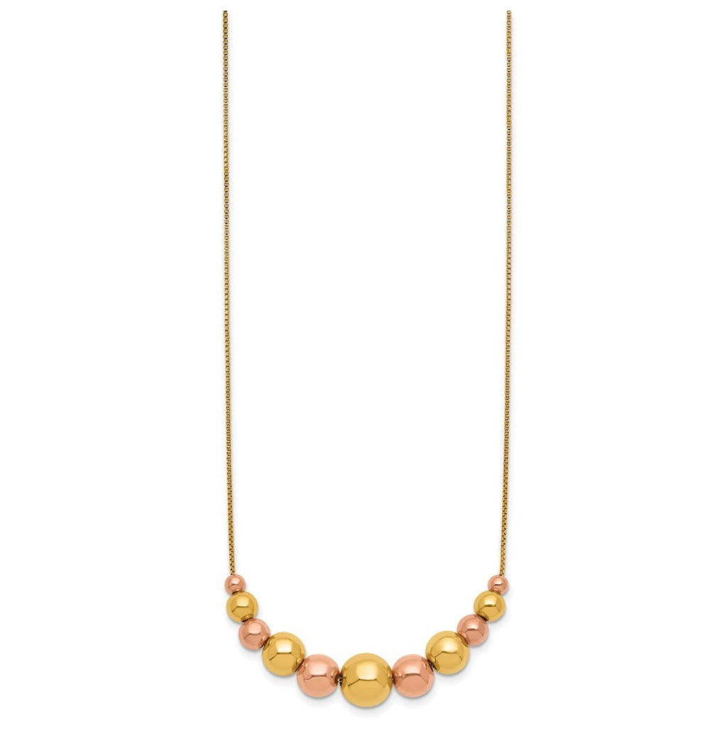 1/20 14K Gold Filled Or Sterling Silver Adjustable Add-A-Bead Cable Chain Necklace