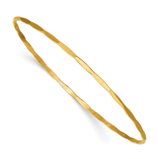 1/20 14K Gold Filled Hammered 1.70mm Wire Stacking Bangle