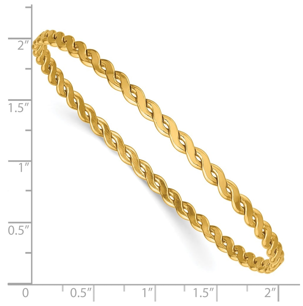 1/20 14K Gold Filled 3.50mm Woven Bangle