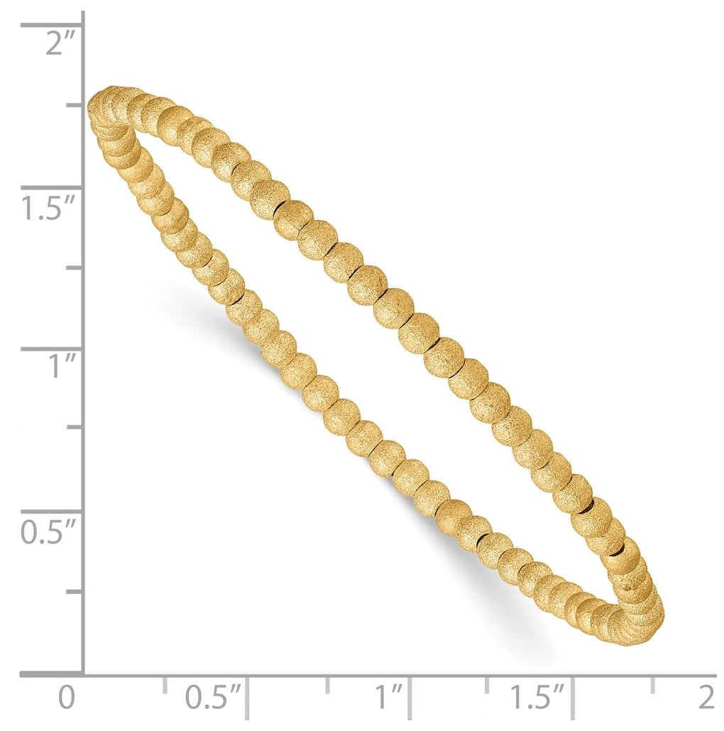 1/20 14K Gold Filled Stardust 3.0mm 7in Stretch Bracelet