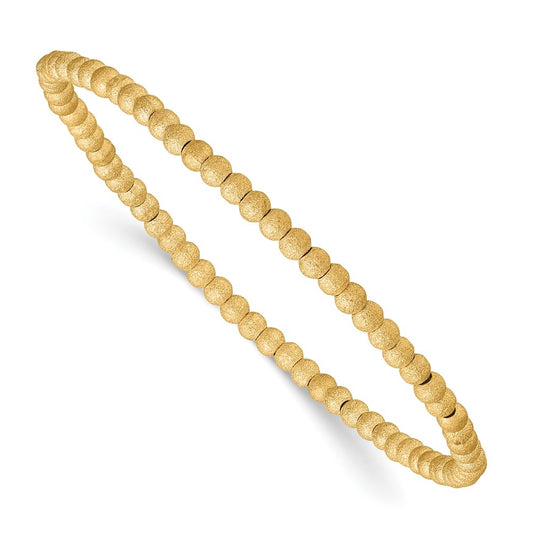 1/20 14K Gold Filled Stardust 3.0mm 7in Stretch Bracelet