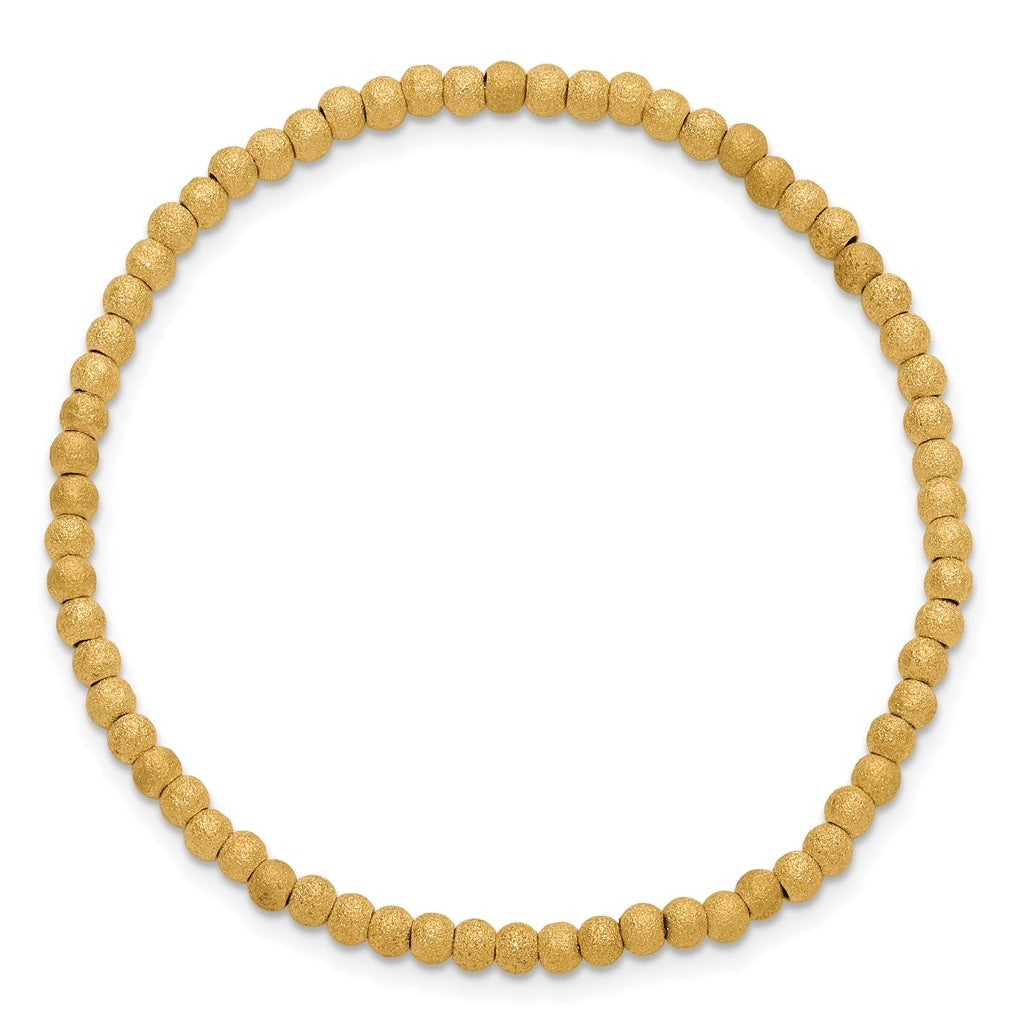 1/20 14K Gold Filled Stardust 3.0mm 6.5in Stretch Bracelet