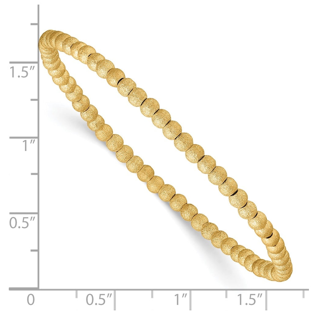 1/20 14K Gold Filled Stardust 3.0mm 6.5in Stretch Bracelet
