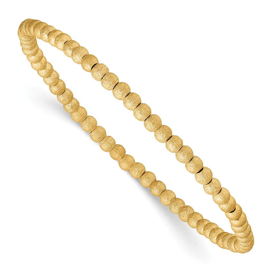 1/20 14K Gold Filled Stardust 3.0mm 6.5in Stretch Bracelet