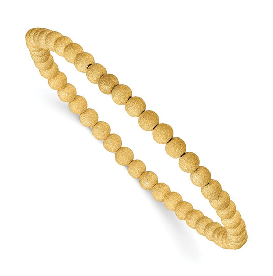 1/20 14K Gold Filled Stardust 4.0mm 7in Stretch Bracelet