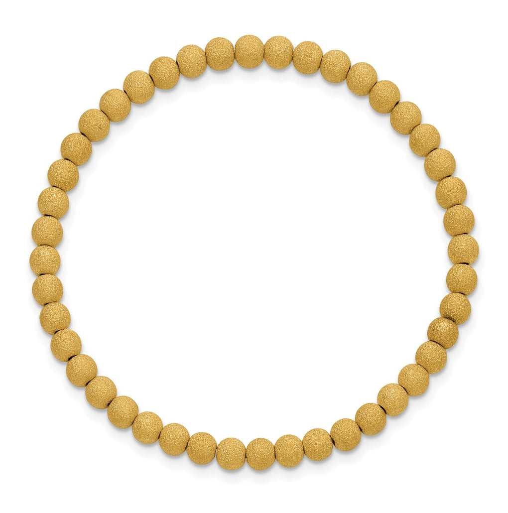 1/20 14K Gold Filled Stardust 4.0mm 6.5in Stretch Bracelet
